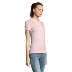 Vue PASSION WOMEN POLO 170g - Passion de couleur rose| Krokrodeal