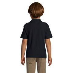 Vue SUMMER II KIDS Polo 170g - Summer ii kids de couleur bleu| Krokrodeal