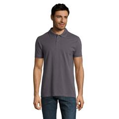 Vue PERFECT MEN Polo 180g - Perfect men de couleur gris| Krokrodeal