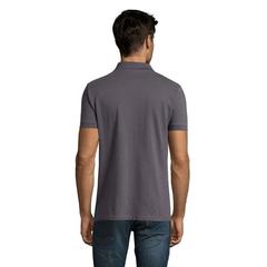 Vue PERFECT MEN Polo 180g - Perfect men de couleur gris| Krokrodeal