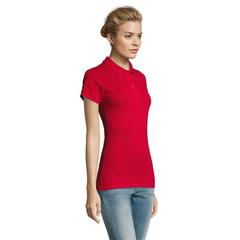 Vue PERFECT WOMEN POLO 180g - Perfect women de couleur rouge| Krokrodeal