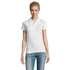 Vue PERFECT WOMEN POLO 180g - Perfect women de couleur blanc| Krokrodeal