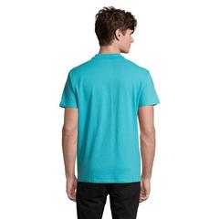 Vue SPRING II Polo Homme 210g - Spring ii de couleur bleu| Krokrodeal