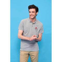 Vue SPRING II Polo Homme 210g - Spring ii de couleur bleu| Krokrodeal