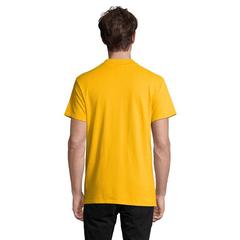 Vue SPRING II Polo Homme 210g - Spring ii de couleur jaune| Krokrodeal