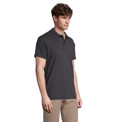 Vue SPRING II Polo Homme 210g - Spring ii de couleur gris| Krokrodeal