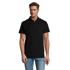 Vue SPRING II Polo Homme 210g - Spring ii de couleur noir| Krokrodeal