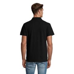 Vue SPRING II Polo Homme 210g - Spring ii de couleur noir| Krokrodeal