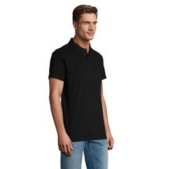 Vue SPRING II Polo Homme 210g - Spring ii de couleur noir| Krokrodeal