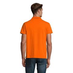 Vue SPRING II Polo Homme 210g - Spring ii de couleur orange| Krokrodeal