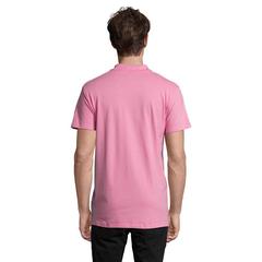 Vue SPRING II Polo Homme 210g - Spring ii de couleur rose| Krokrodeal