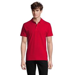 Vue SPRING II Polo Homme 210g - Spring ii de couleur rouge| Krokrodeal