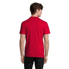 Vue SPRING II Polo Homme 210g - Spring ii de couleur rouge| Krokrodeal