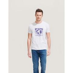 Vue REGENT T-Shirt 150g - Regent de couleur bleu| Krokrodeal