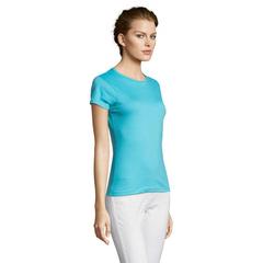 Vue MISS WOMEN T-SHIRT 150g - Miss de couleur bleu| Krokrodeal