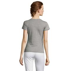 Vue MISS WOMEN T-SHIRT 150g - Miss de couleur gris| Krokrodeal