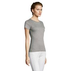 Vue MISS WOMEN T-SHIRT 150g - Miss de couleur gris| Krokrodeal