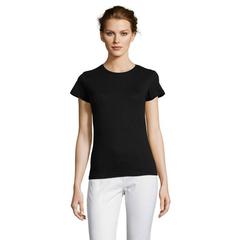 Vue MISS WOMEN T-SHIRT 150g - Miss de couleur noir| Krokrodeal