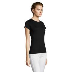 Vue MISS WOMEN T-SHIRT 150g - Miss de couleur noir| Krokrodeal