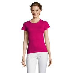Vue MISS WOMEN T-SHIRT 150g - Miss de couleur rose| Krokrodeal