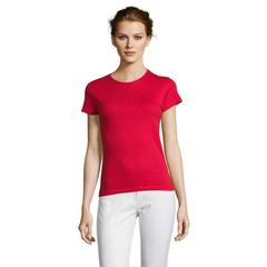 Vue MISS WOMEN T-SHIRT 150g - Miss de couleur rouge| Krokrodeal