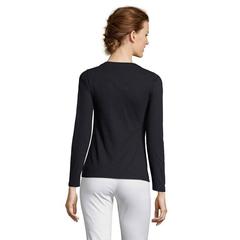 Vue MAJESTIC T-SHIRT MANCHES LG - Majestic de couleur bleu| Krokrodeal