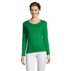 Vue MAJESTIC T-SHIRT MANCHES LG - Majestic de couleur vert| Krokrodeal