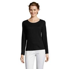 Vue MAJESTIC T-SHIRT MANCHES LG - Majestic de couleur noir| Krokrodeal