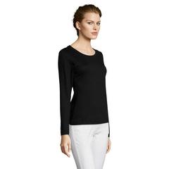 Vue MAJESTIC T-SHIRT MANCHES LG - Majestic de couleur noir| Krokrodeal
