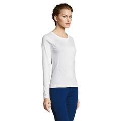 Vue MAJESTIC T-SHIRT MANCHES LG - Majestic de couleur blanc| Krokrodeal
