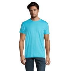 Vue IMPERIAL MEN T-Shirt 190g - Imperial de couleur bleu| Krokrodeal