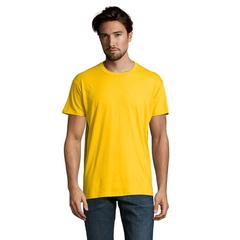 Vue IMPERIAL MEN T-Shirt 190g - Imperial de couleur jaune| Krokrodeal