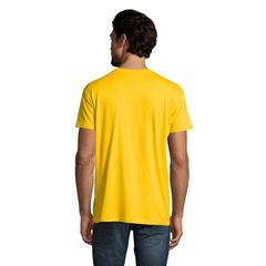 Vue IMPERIAL MEN T-Shirt 190g - Imperial de couleur jaune| Krokrodeal