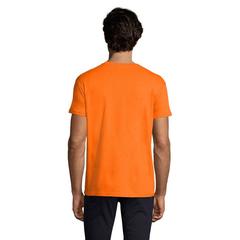 Vue IMPERIAL MEN T-Shirt 190g - Imperial de couleur orange| Krokrodeal