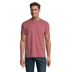 Vue IMPERIAL MEN T-Shirt 190g - Imperial de couleur rose| Krokrodeal