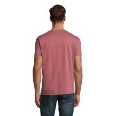 Vue IMPERIAL MEN T-Shirt 190g - Imperial de couleur rose| Krokrodeal
