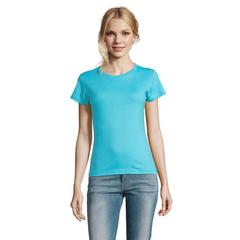 Vue IMPERIAL WOMEN T-Shirt 190g - Imperial women de couleur bleu| Krokrodeal