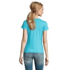 Vue IMPERIAL WOMEN T-Shirt 190g - Imperial women de couleur bleu| Krokrodeal