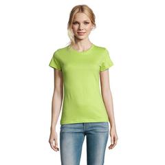 Vue IMPERIAL WOMEN T-Shirt 190g - Imperial women de couleur vert| Krokrodeal