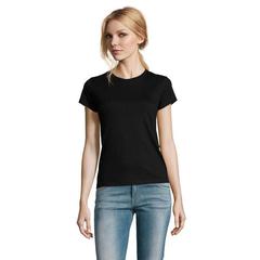 Vue IMPERIAL WOMEN T-Shirt 190g - Imperial women de couleur noir| Krokrodeal