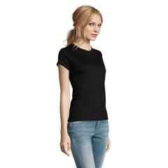 Vue IMPERIAL WOMEN T-Shirt 190g - Imperial women de couleur noir| Krokrodeal