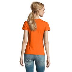 Vue IMPERIAL WOMEN T-Shirt 190g - Imperial women de couleur orange| Krokrodeal