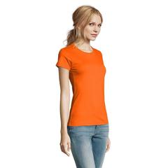 Vue IMPERIAL WOMEN T-Shirt 190g - Imperial women de couleur orange| Krokrodeal