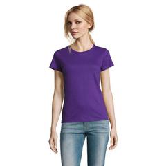 Vue IMPERIAL WOMEN T-Shirt 190g - Imperial women de couleur violet| Krokrodeal