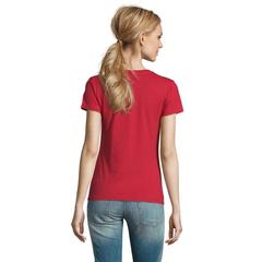 Vue IMPERIAL WOMEN T-Shirt 190g - Imperial women de couleur rouge| Krokrodeal