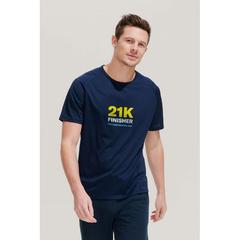 Vue SPORTY MEN T-Shirt - Sporty de couleur bleu| Krokrodeal