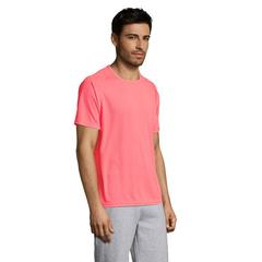 Vue SPORTY MEN T-Shirt - Sporty de couleur rose| Krokrodeal