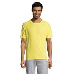 Vue SPORTY MEN T-Shirt - Sporty de couleur jaune| Krokrodeal