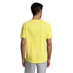 Vue SPORTY MEN T-Shirt - Sporty de couleur jaune| Krokrodeal
