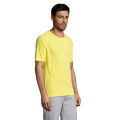Vue SPORTY MEN T-Shirt - Sporty de couleur jaune| Krokrodeal